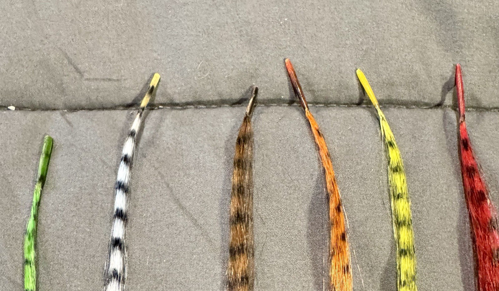 Synthetic Feather Hair Extensions, Lot Of 6 (Clips Not Included)