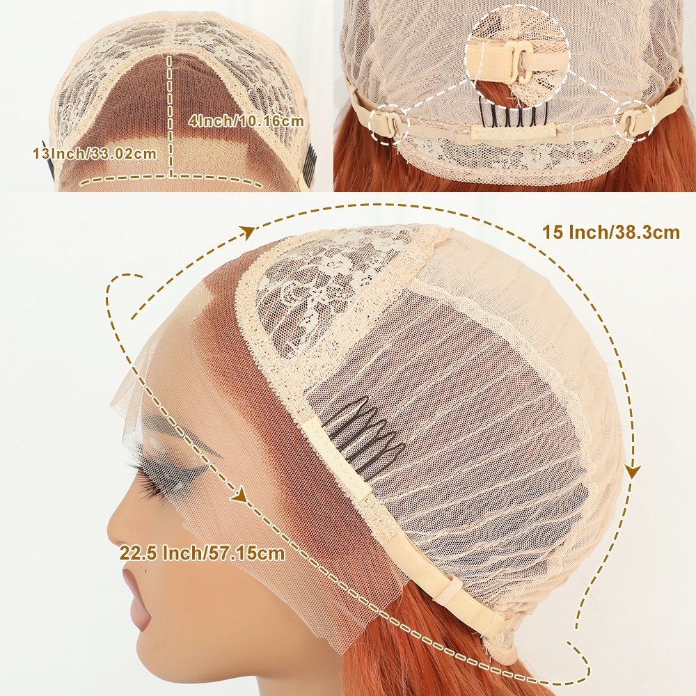 Heat Resistant Fiber Synthetic Lace Front Wigs Glueless Natural Hairline Party