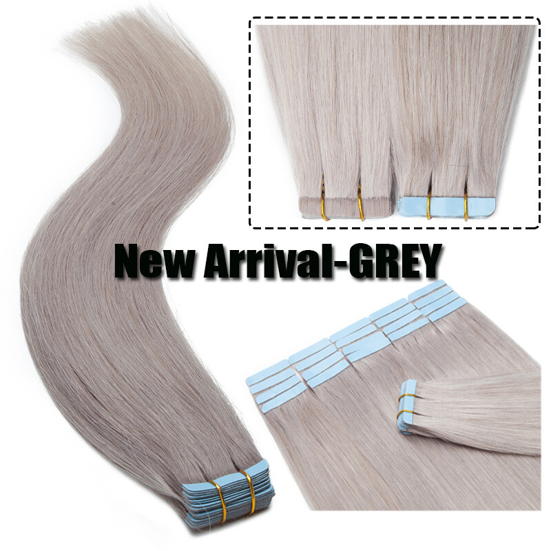 Thick 200g 80pcs Tape In Remy Human Hair Extensions Skin Weft FULL HEAD BLONDE F