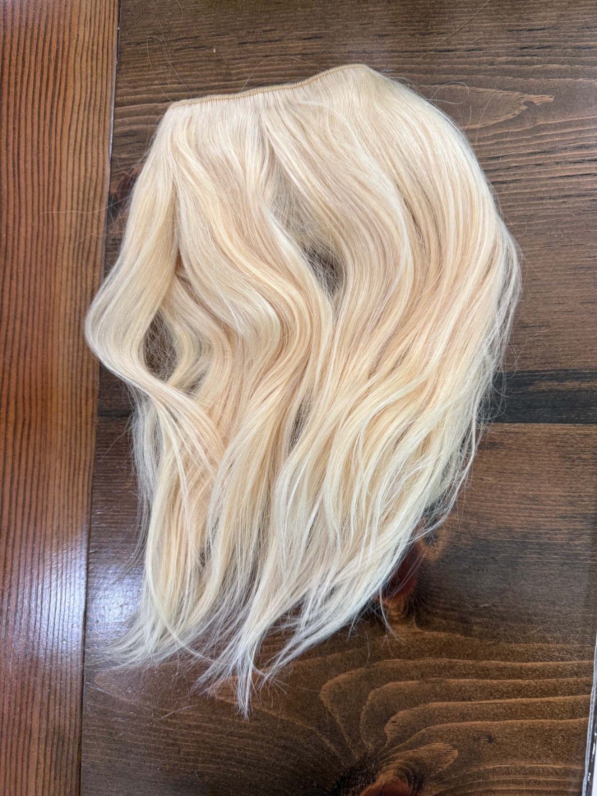 Hidden Crown 12” V Clip Volumizer 613 Blonde 100% Human Hair