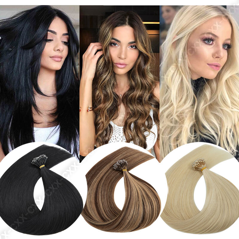 Nano Rings Hair Extensions 100% Remy Human Hair Thick Minhi Beads Straight 50pcs