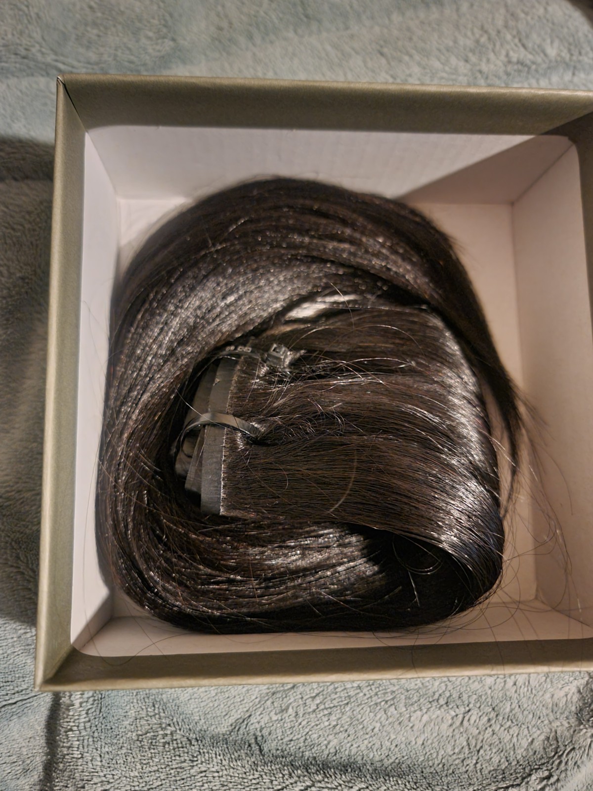 Remy Clip In Human Hair Extensions #1 Jet Black 16 inches 100 grams 7 Pieces