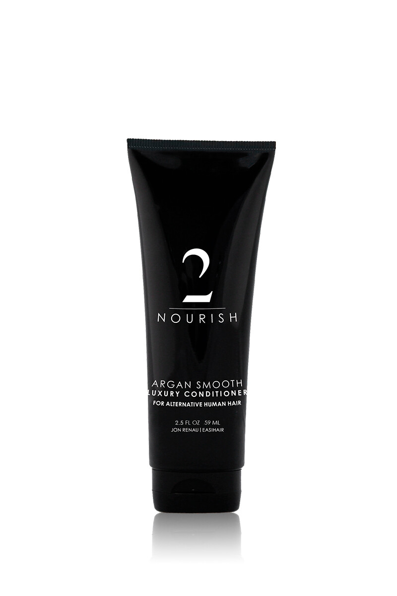 Jon Renau 2PC Travel Size 2.5oz Argan Smooth Shampoo and 2.5oz Conditioner