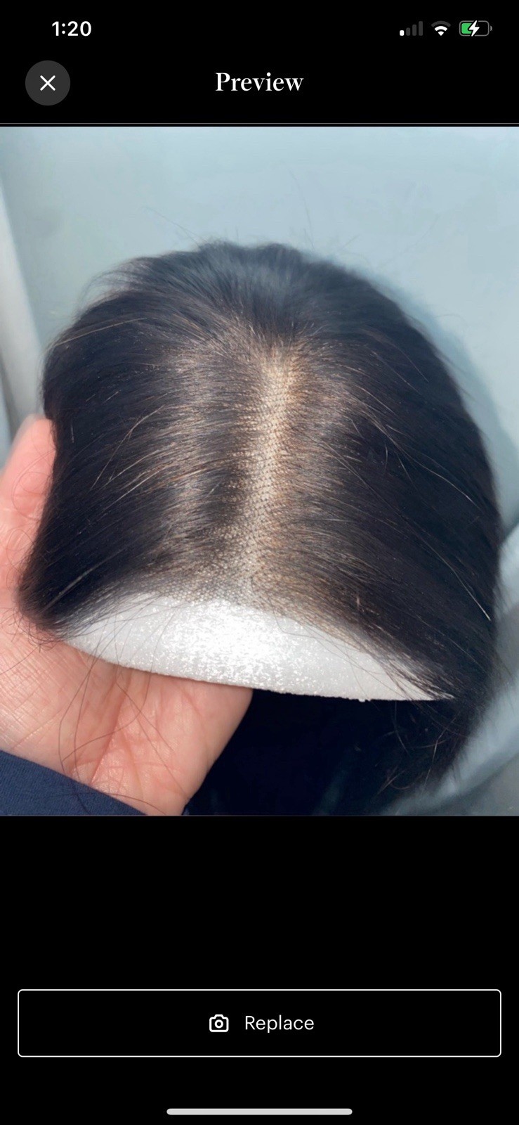 Human Hair Lace Front Wig Glueless Straight Dark Brown 24 inches Free-Part