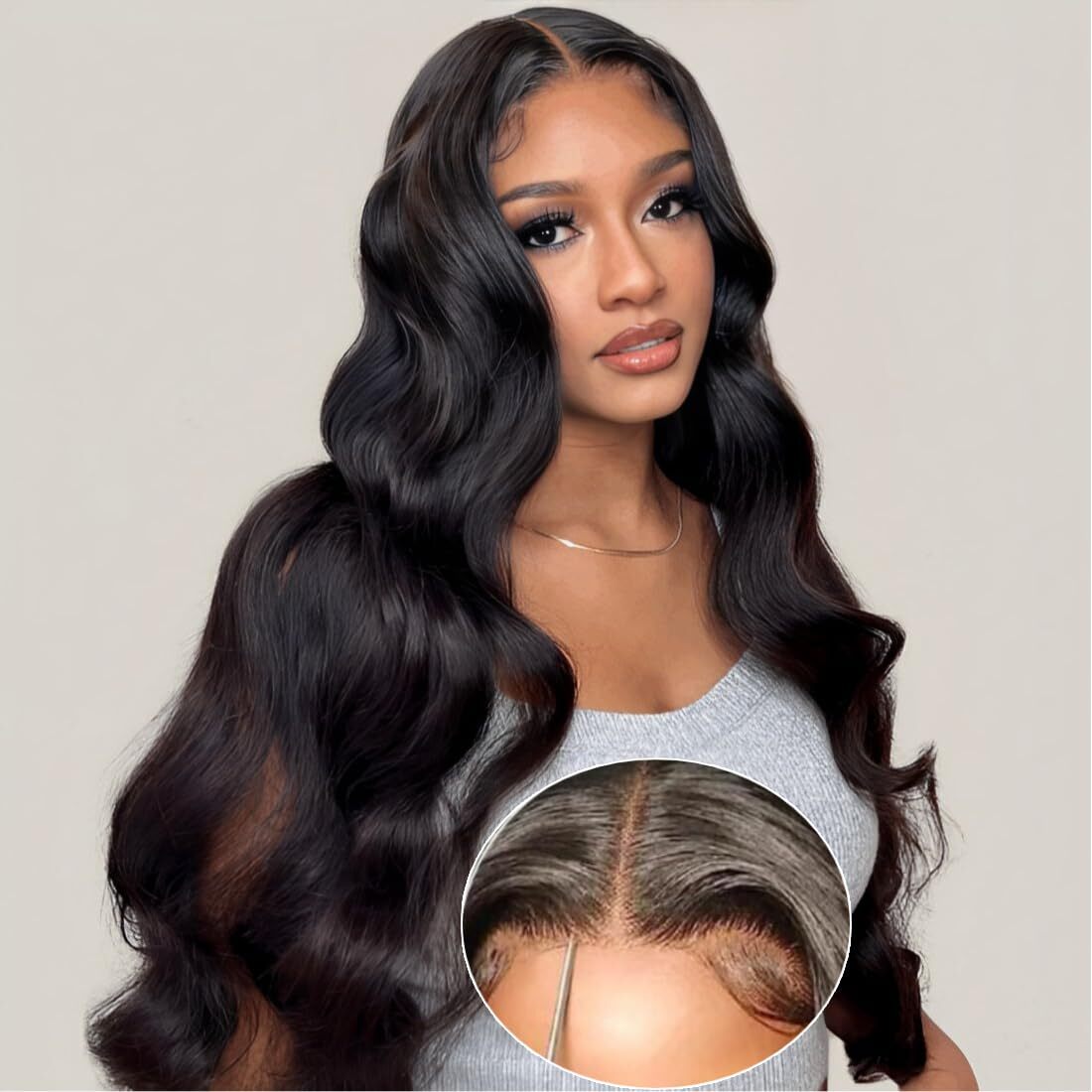 Body Wave Silk Base Full Lace Wig Brazilian Human Hair 5×5 Silk Top Lace Wigs