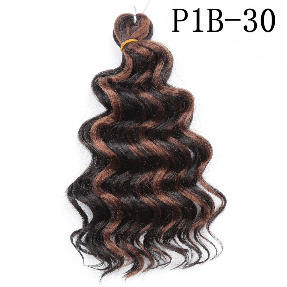 10″ Ocean Wave Crochet Braids Synthetic Deep Curly Twist Corchet Hair Extensions
