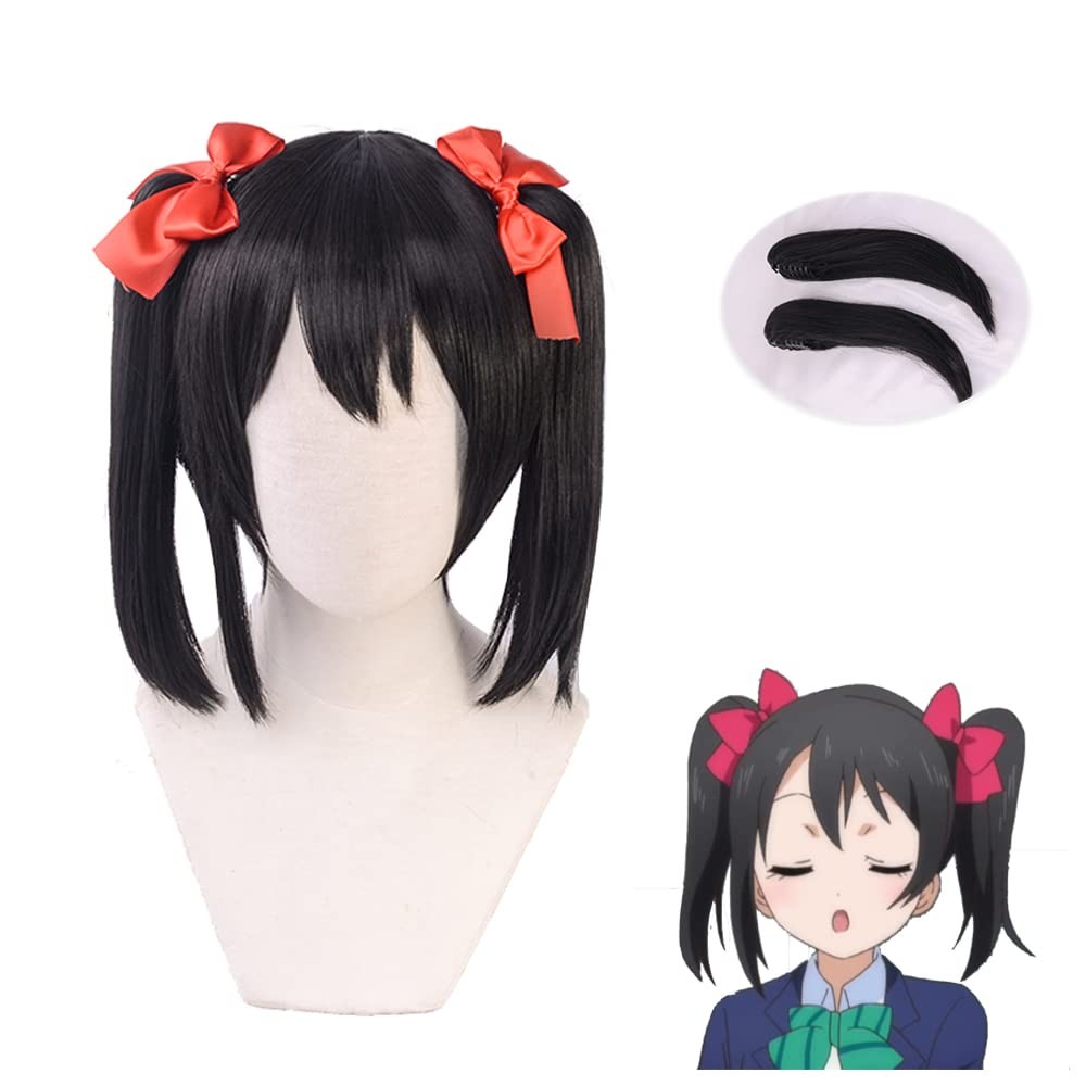 SUNXXCOS Straight High Temperature Fiber Hono cosplay Clip On Ponytail hair a…