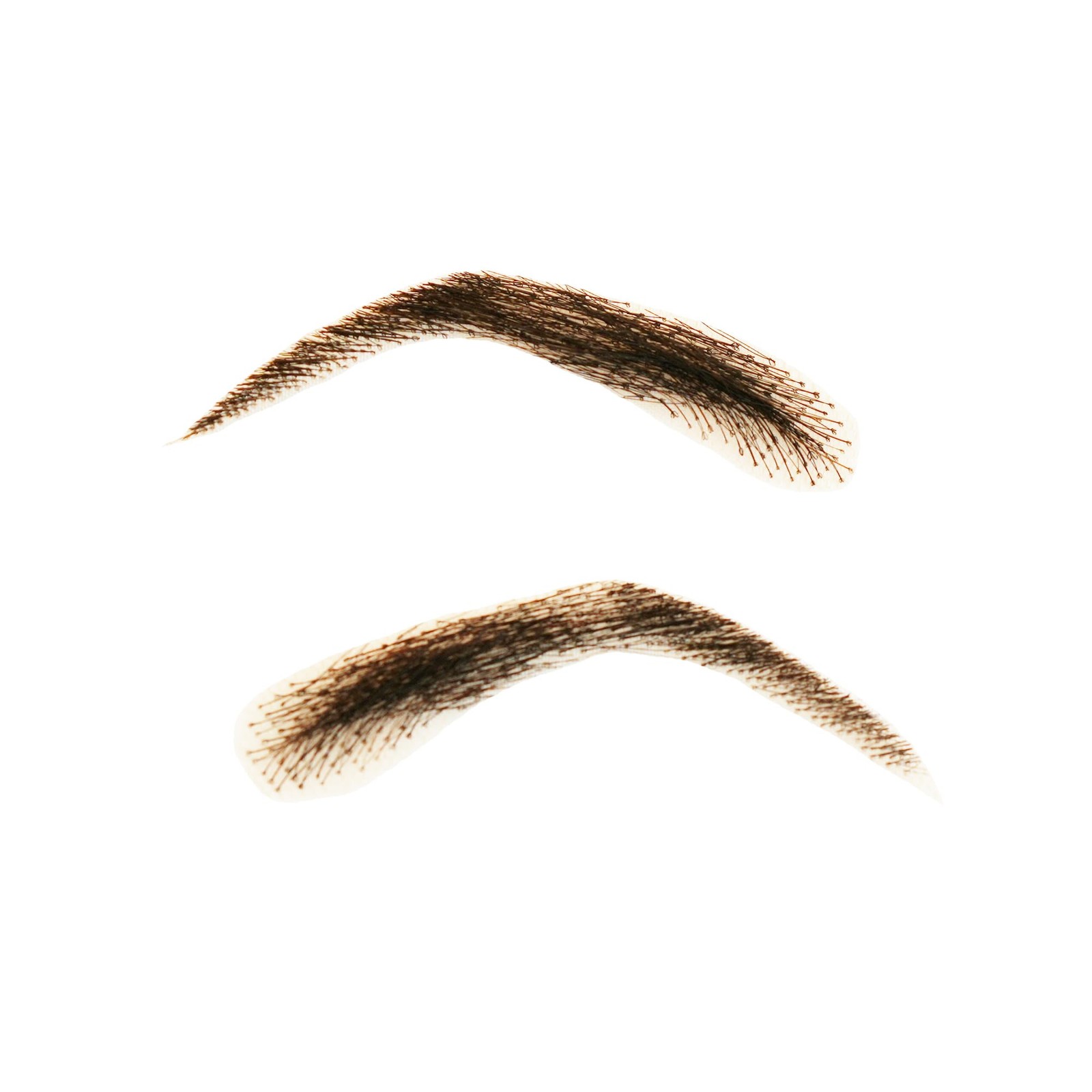 Fake Eyebrows Hair Extensions Handmade Human Hair Lace Eyebrows Pair Brown Fa…