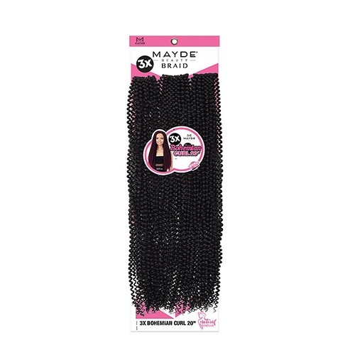 Crochet hair – 3X BOHEMIAN CURL 20″