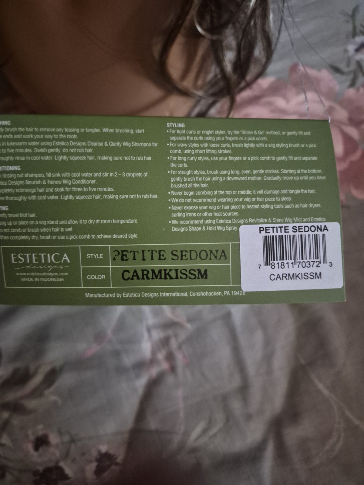 Estetica Designs Petite Sedona Synthetic Lace Front Lace Wavy L-Part CARMKISSM
