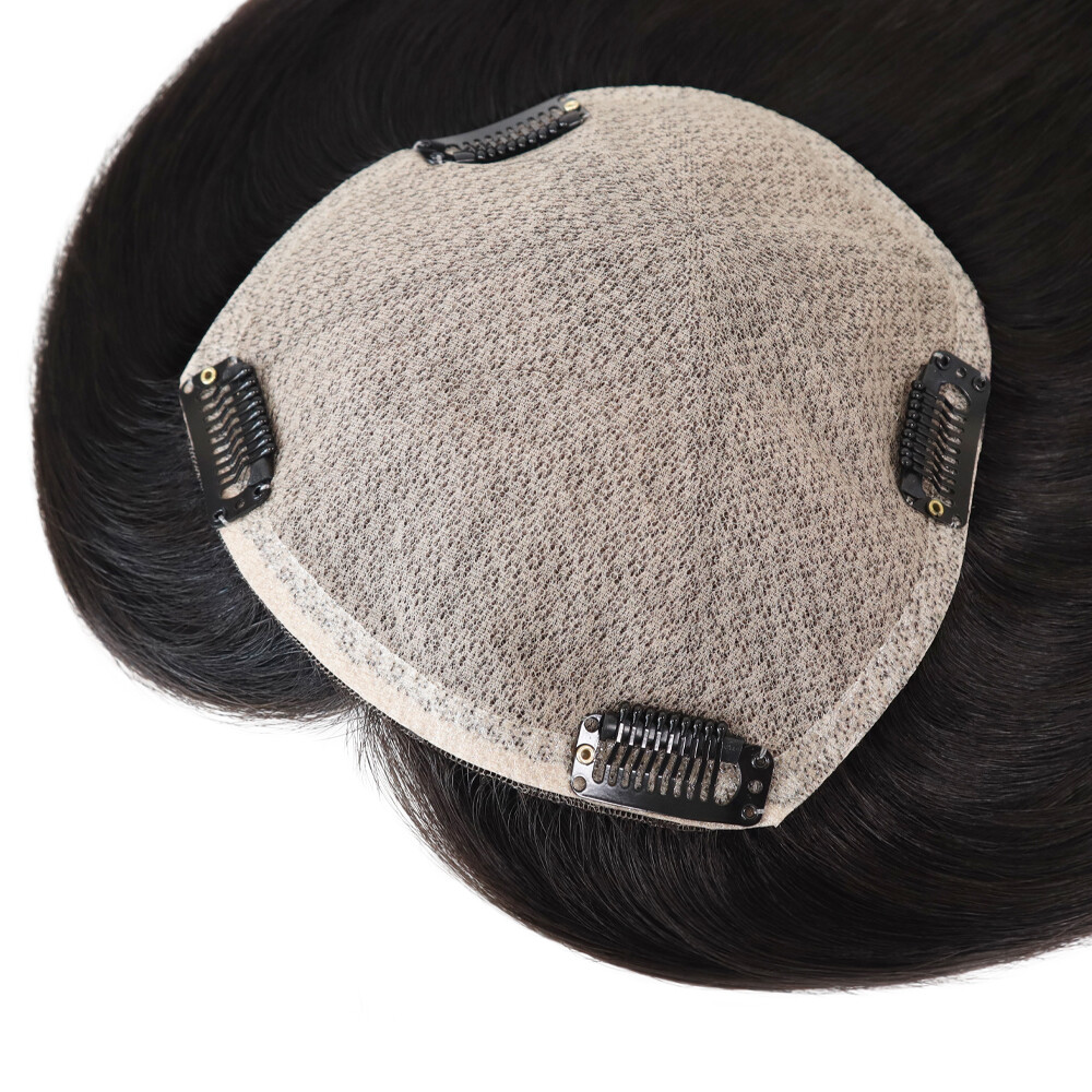 Silk Top Topper Women Human Cuticle Remy Hair Natural Black Hair Top Pieces