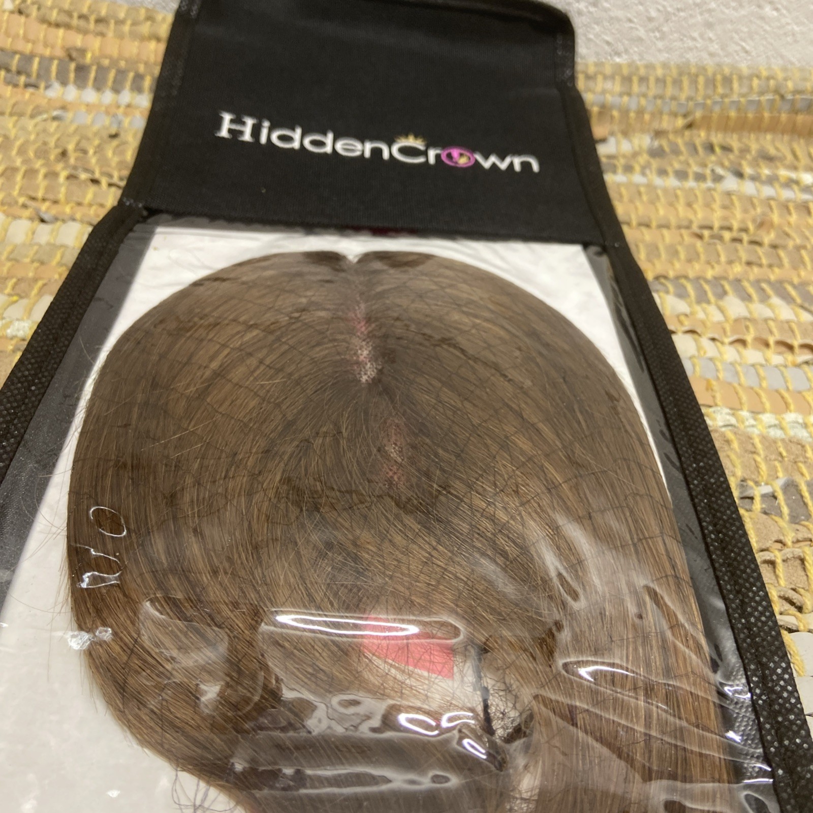 Hidden Crown PO-HN-0902 HN-ECT-#6-R. 5 X 2.75 Remy Hair Easi Topper Brown