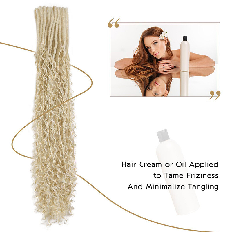24″ Boho Braids Double Ended Dreadlocks Extension Curly Box Braids Locs DE Dread