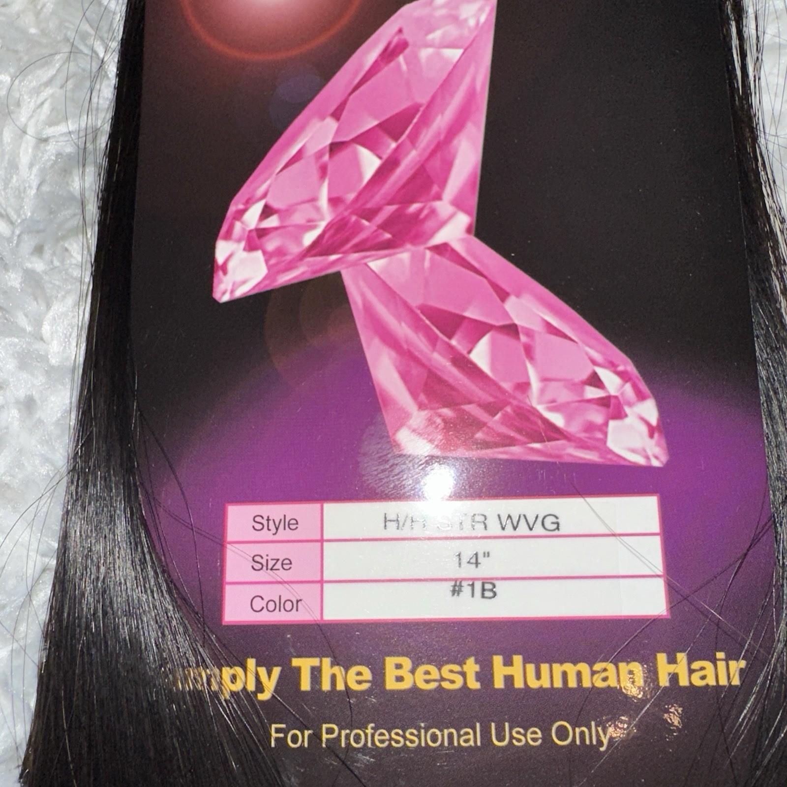 PINK DIAMOND CLEARANCE 🔥 14” – #1B – Human Hair Best Price of the Year