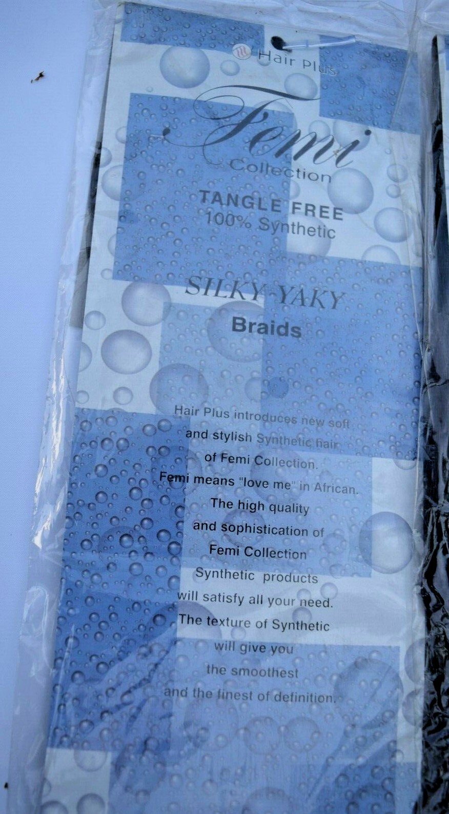 Lot 2 Hair Plus Femi Collection Tangle Free 100% Synthetic Silky Yaky Braid #3