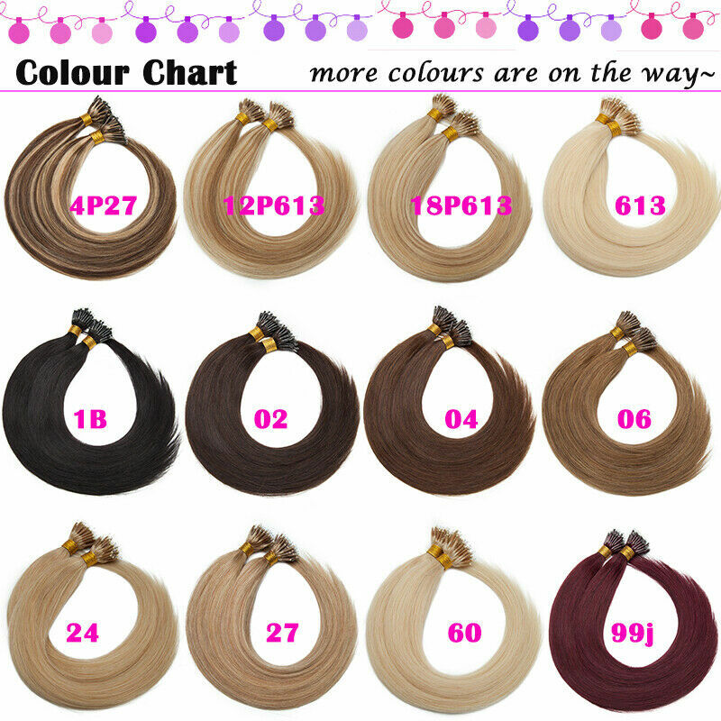 Pre Bonded Nano Bead Ring Link Remy Human Hair Extensions Balayage Ombre Blonde