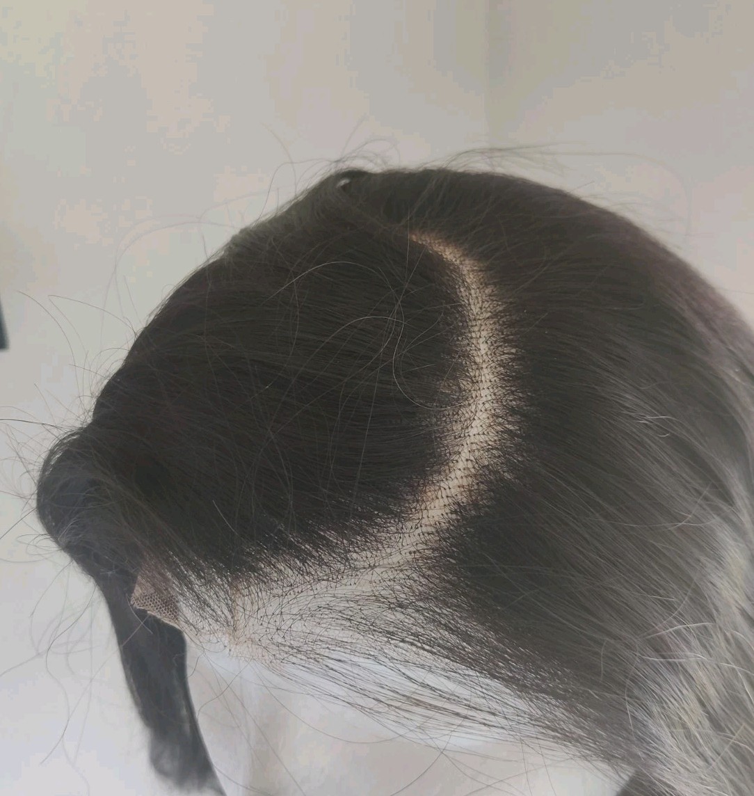 10″ 7×5 Front Lace Human Hair Black Bob Side Part