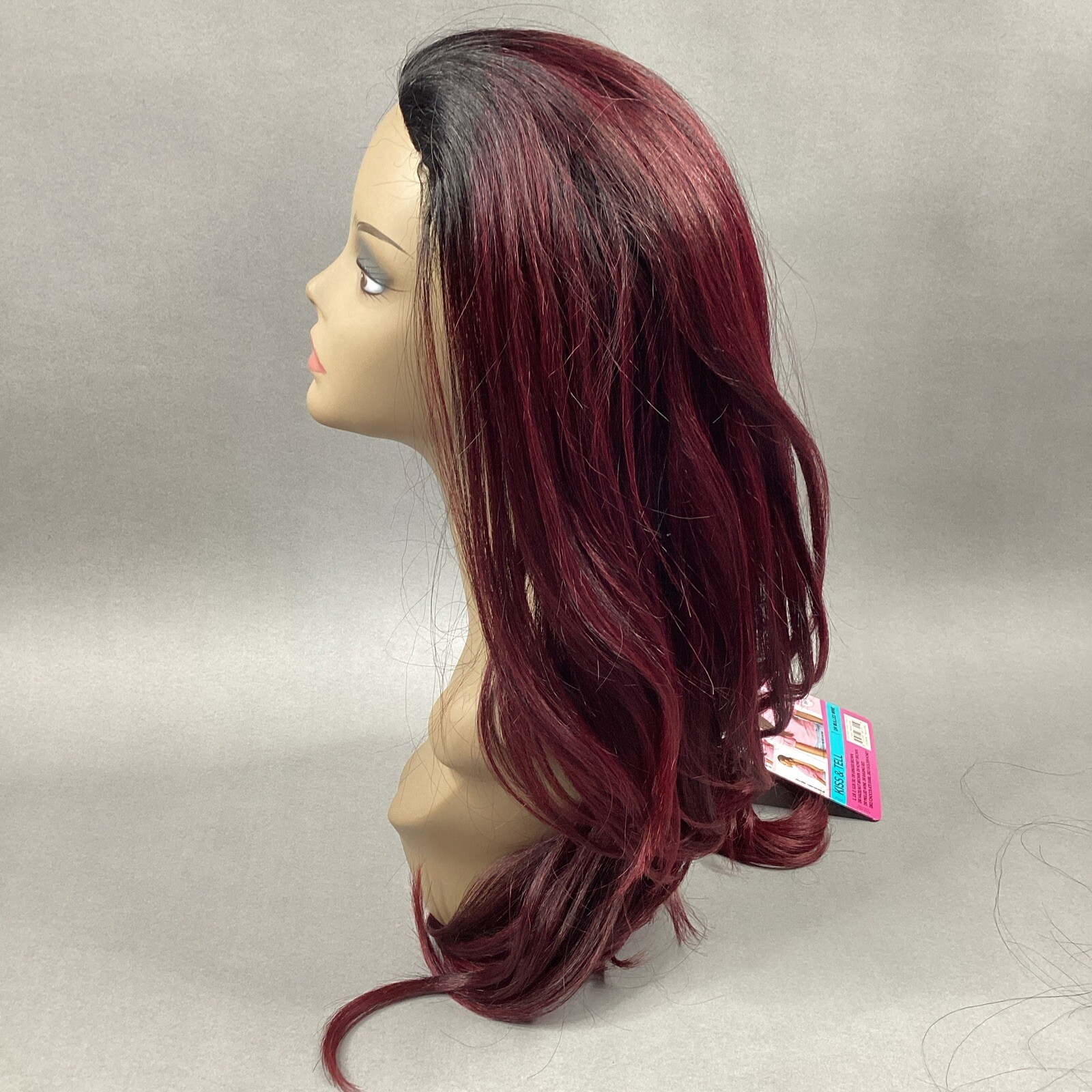 Converti-Cap + Wrap Pony Kiss & Tell #DR Mulled Wine Black Premium Synthetic Wig