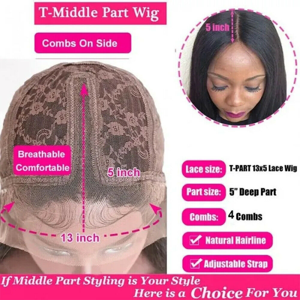Short Bob Black Blue Highlight Synthetic Heat Safe T Part Lace Front Wig Fashion