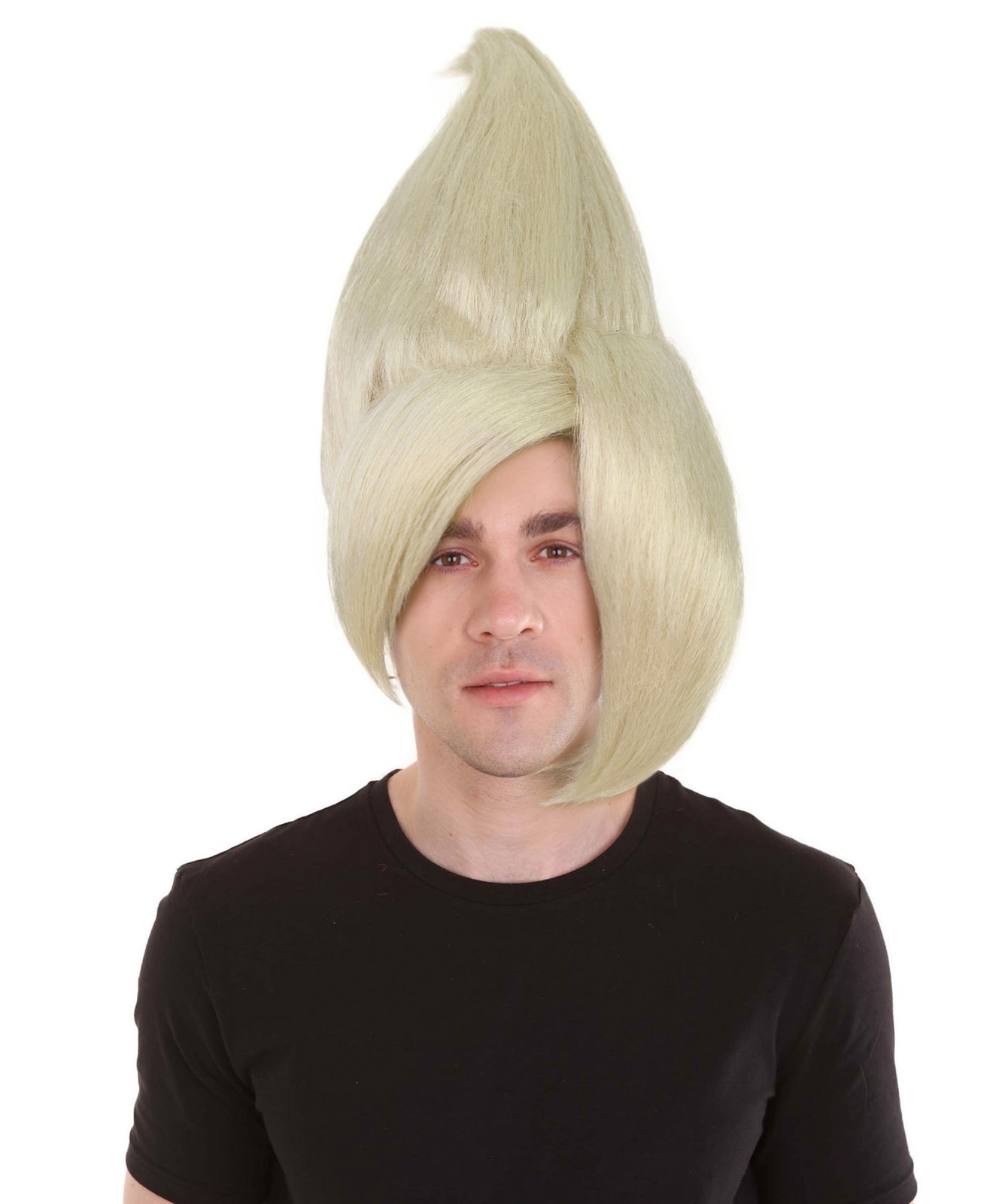 HPO Adult Men’s Tv Musical Movie Troll Spiked Wig, Multicolor Options