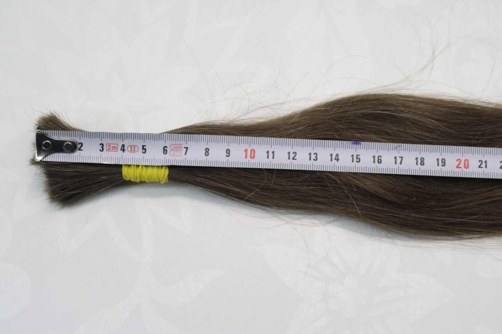 LUX with GRAY THIN Natural Ukrainian Slavic Hair Extension 55cm/21,7″ 73gr/2,6oz