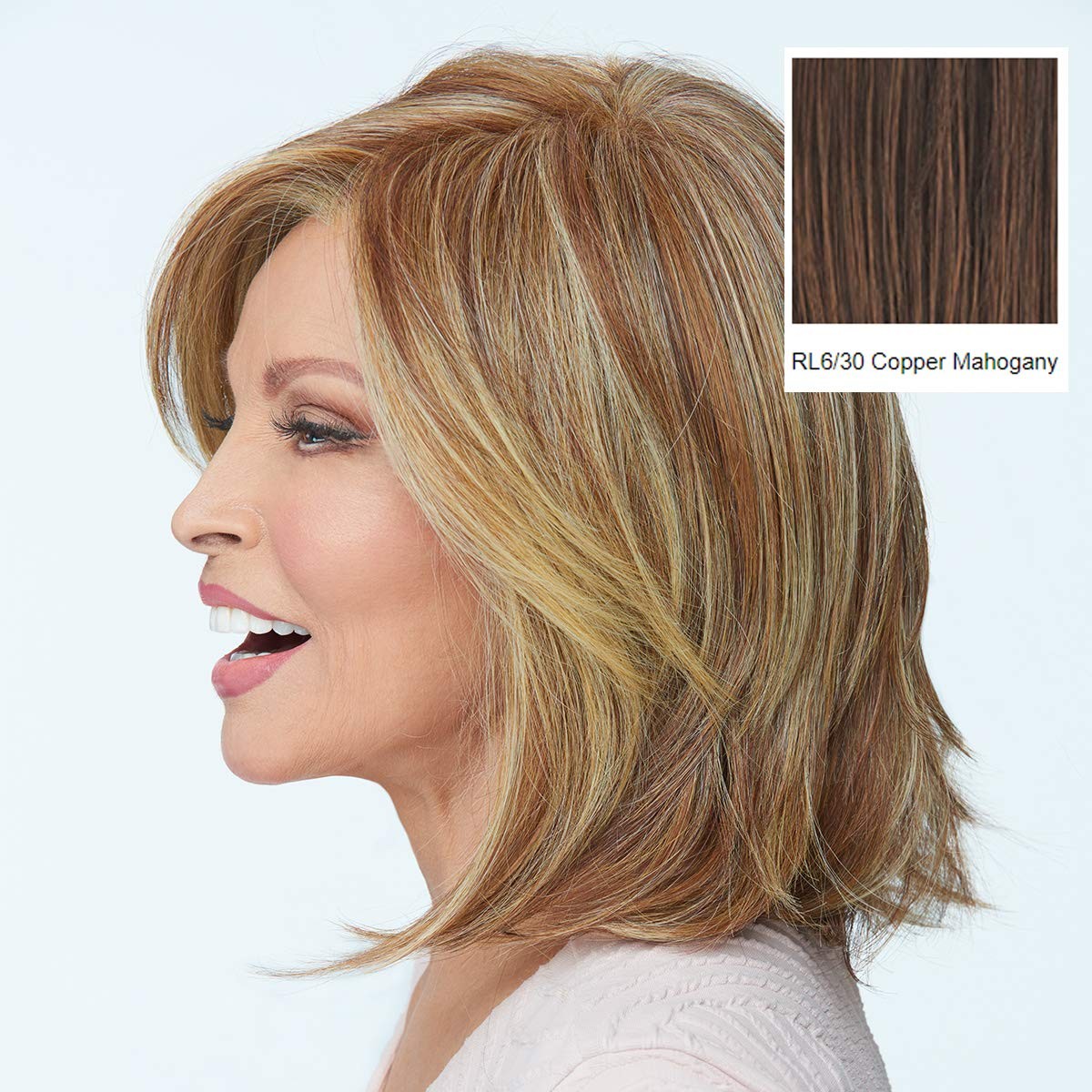 Raquel Welch Big Time Wig RL6/30 Copper Mahogany Color Average Size by Hairuwear
