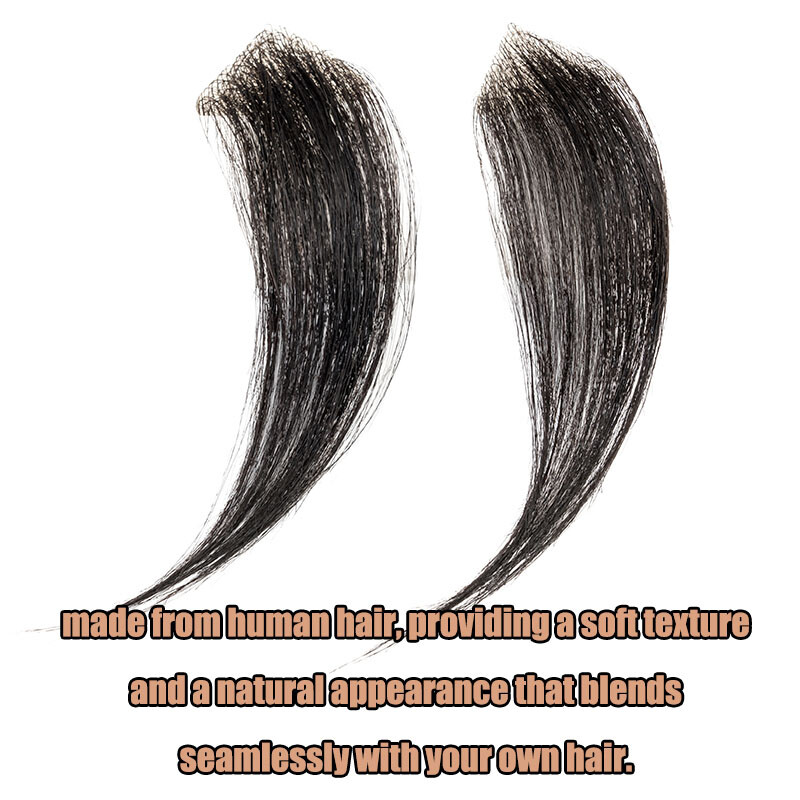 100% Human remy Hair Bald Spot Patch Toupee Forehead Hairpiece Hair Replacement