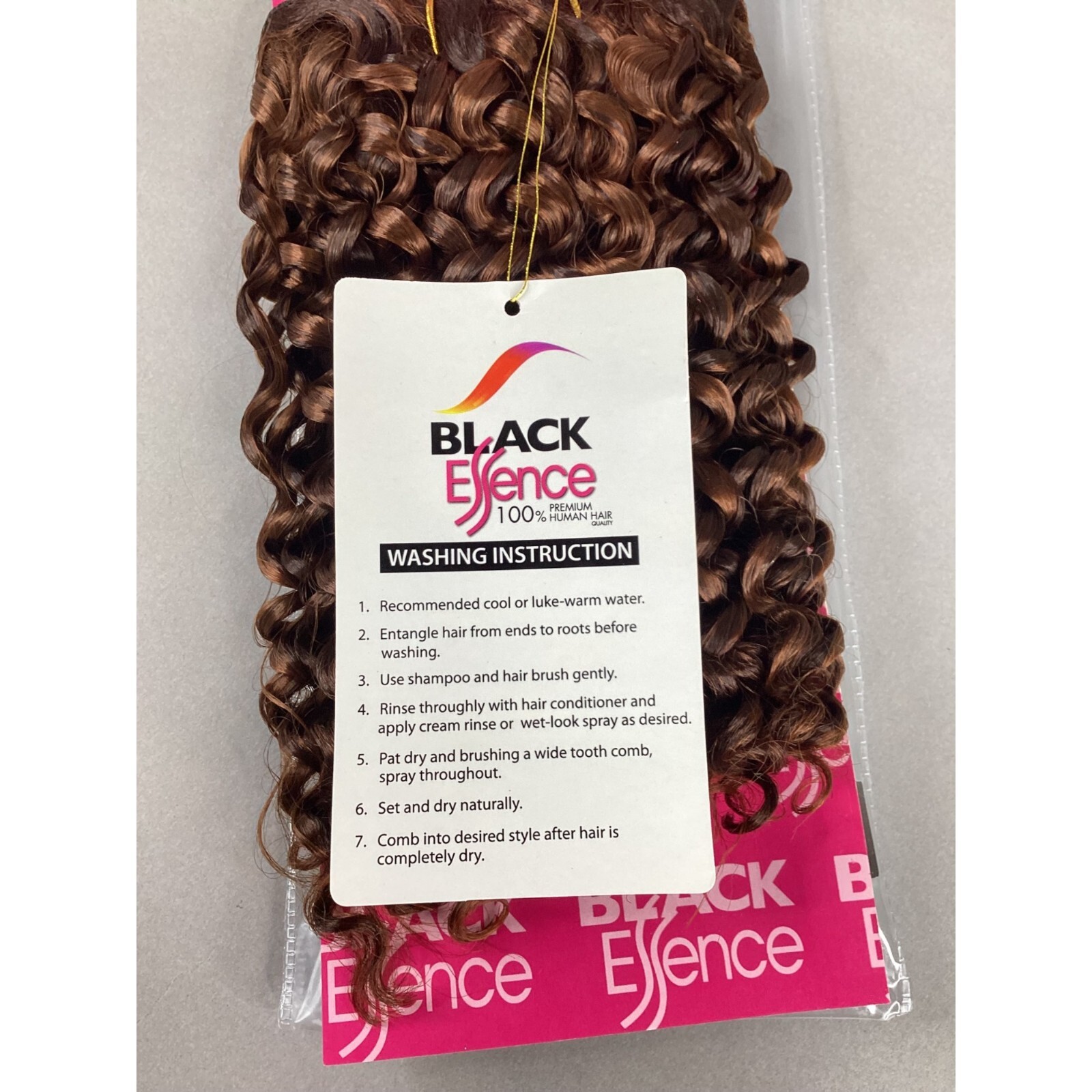 10″ Short Jerry Curl Color #F4/30 Dark Brown Highlights Blended Hair Extensions