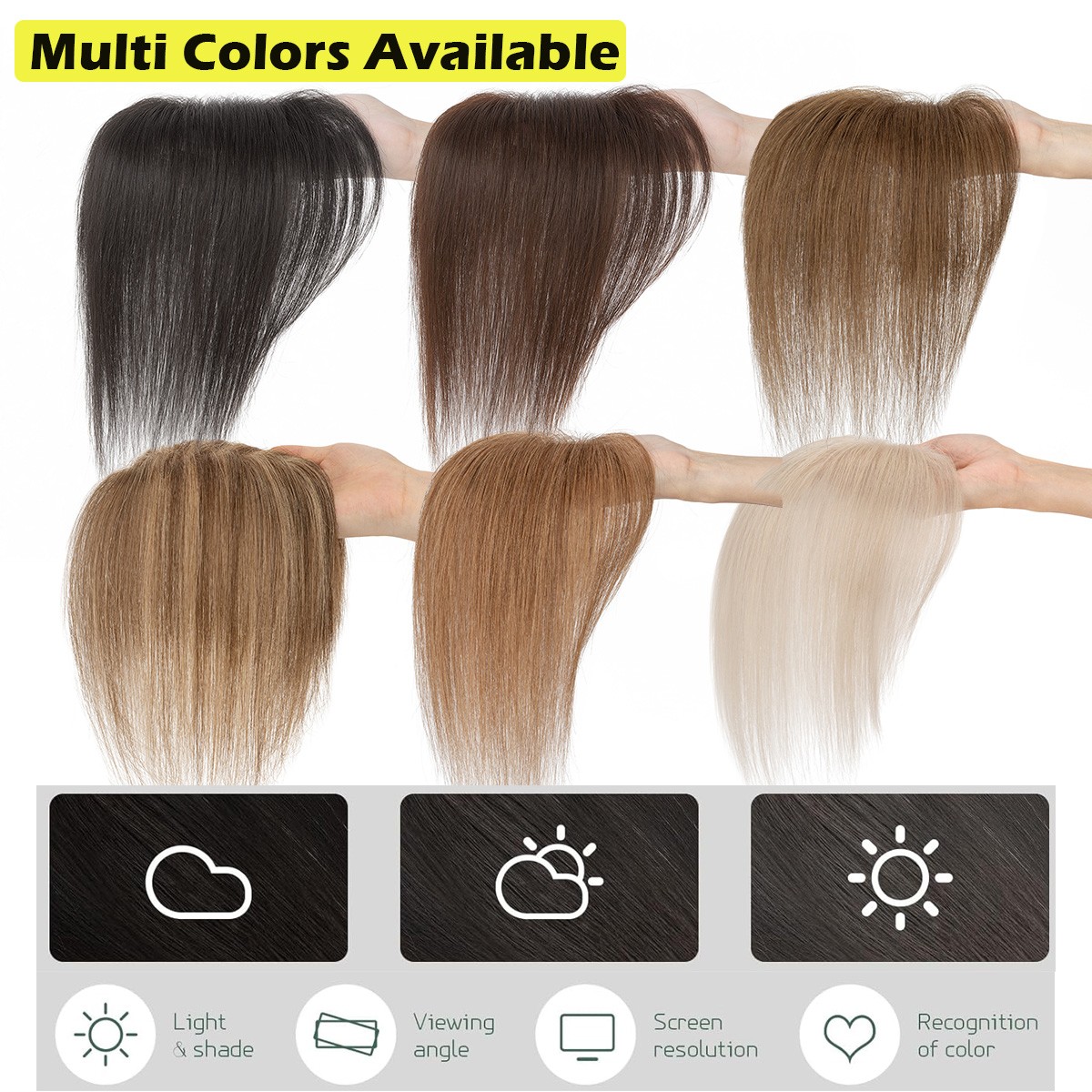 Remy Hair Toppers Clip In Real Human Hair Extensions Top Lace Toupee Hairpiece U