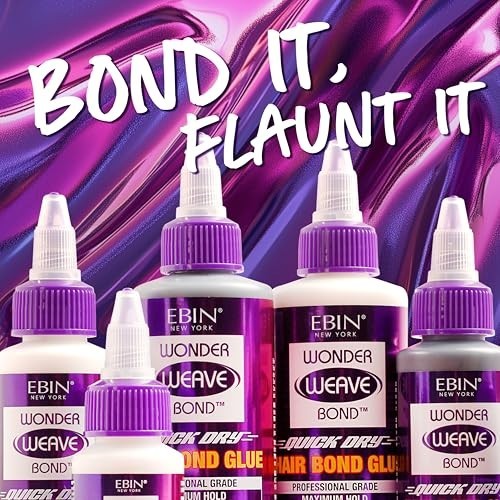 Clear Hair Bond Glue 4 Fl Oz – Quick-Dry Strong Hold for Weave & Track Applicati