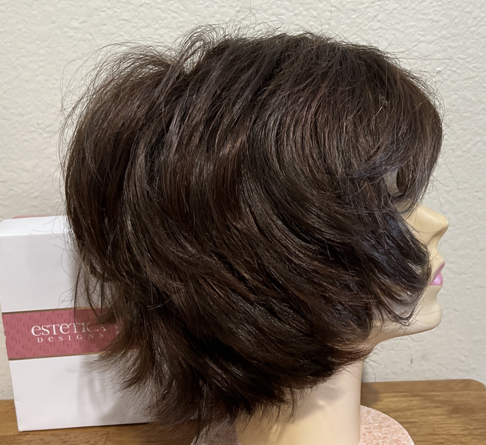 Womens ESTETICA DESIGNS Norah R32F Auburn Wig Shaggy Bob Bixie Short Layered