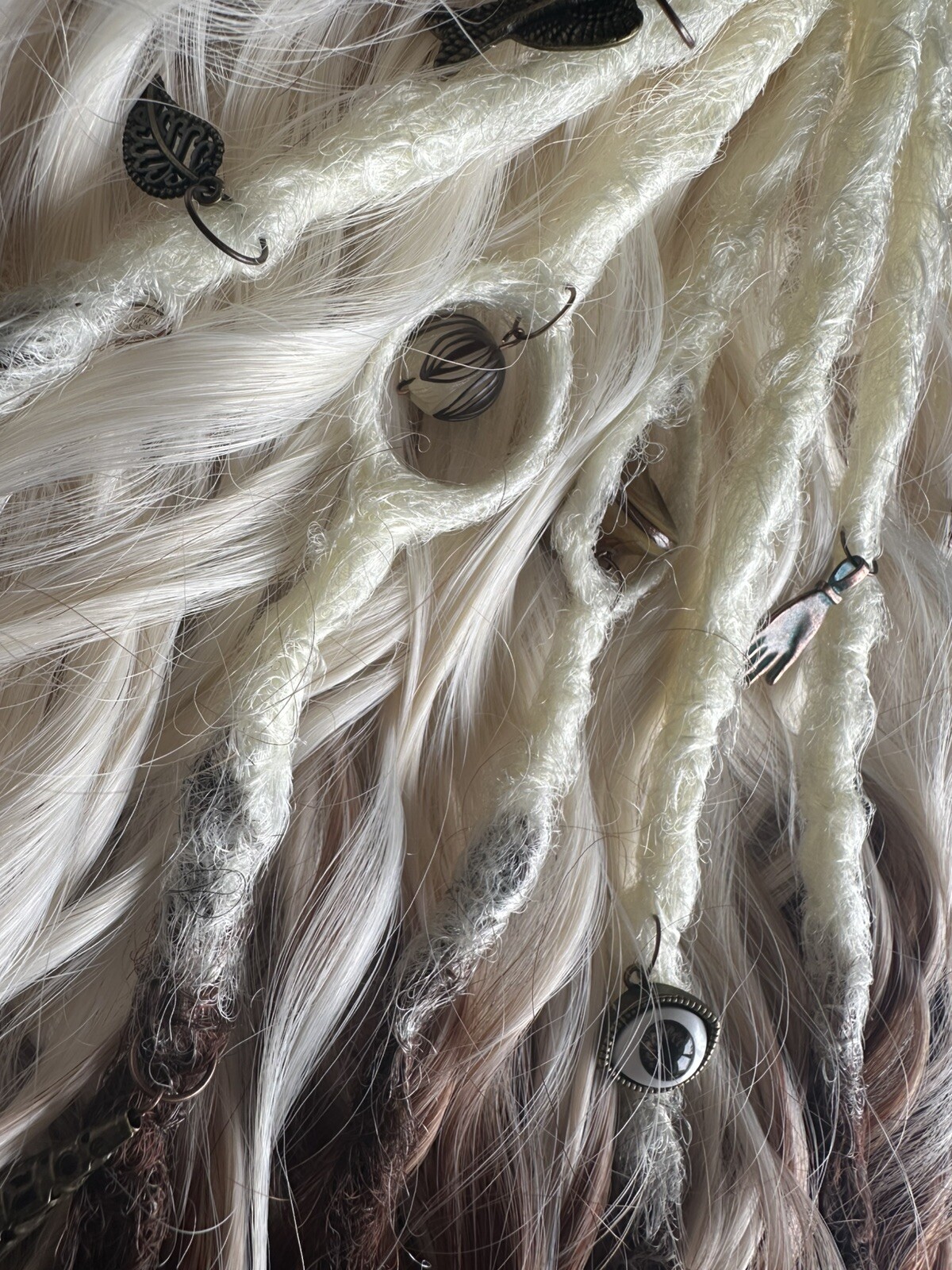 Dreadlocks Boho Curls DE 60 pieces – 120 ends + free elastic band decoration