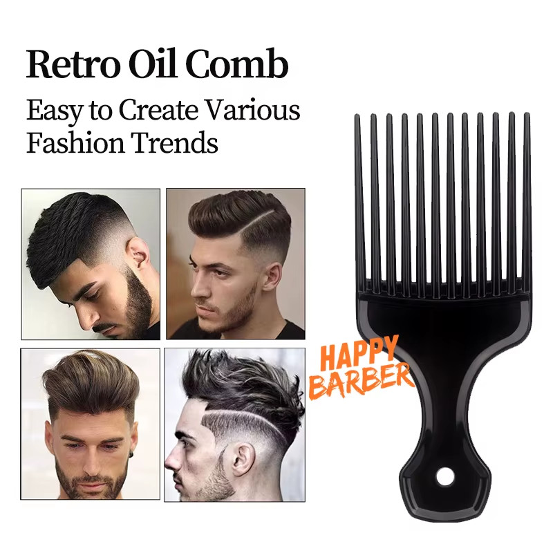Afro Natural Curly Hair Comb Pick Hair Parting Comb African Braiding Comb Wide T