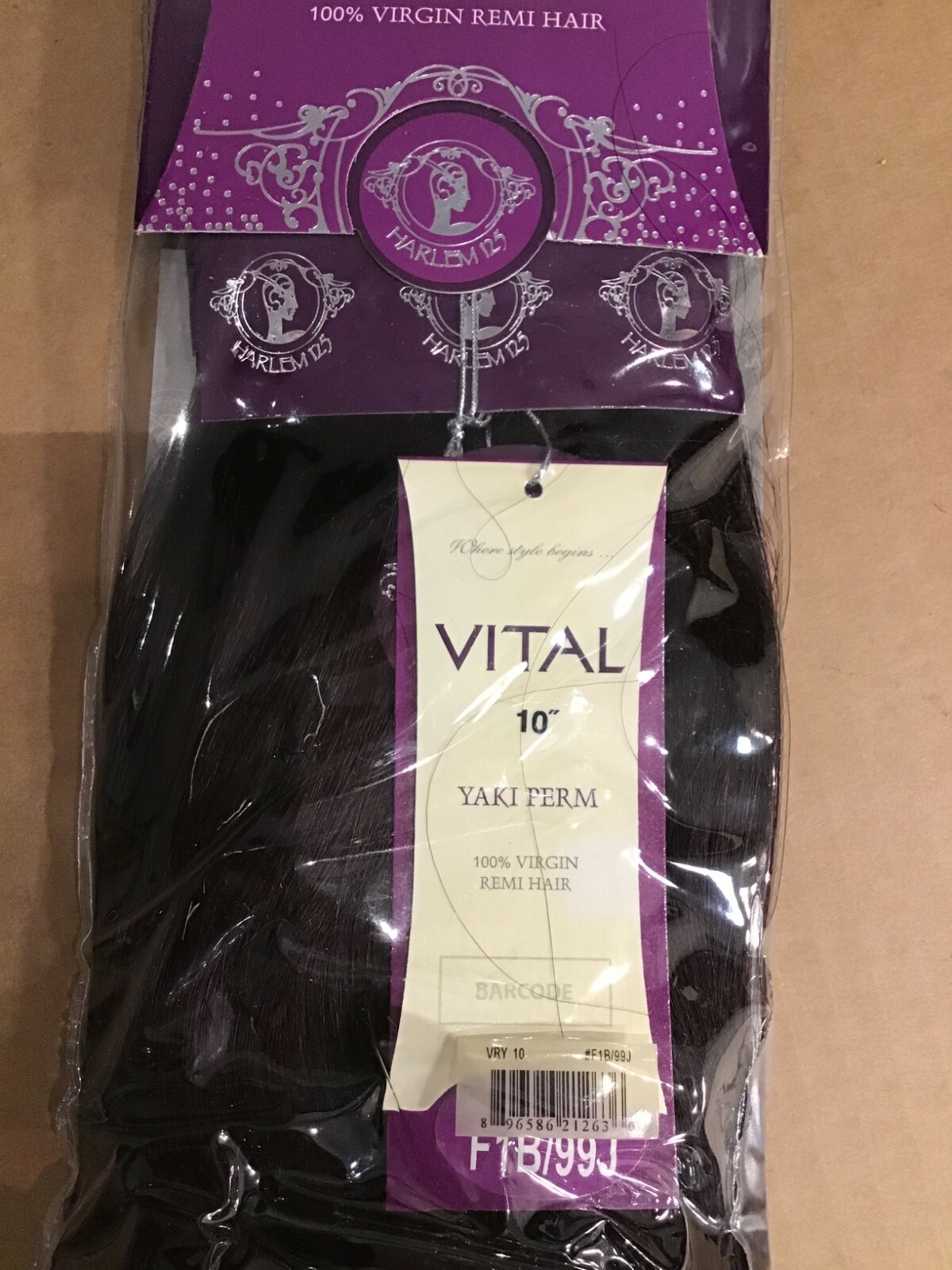 Vital Yaki Perm by Harlem 25 New In Bag 10″ Color F1B/99J