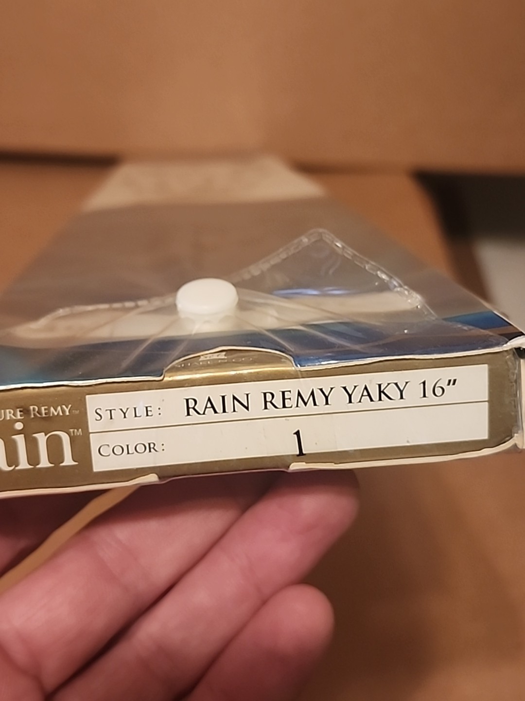 1/2 Half Pack!!! Moisture Remy Rain Yaky_100% Human Hair Weave Extension_16″_#1*