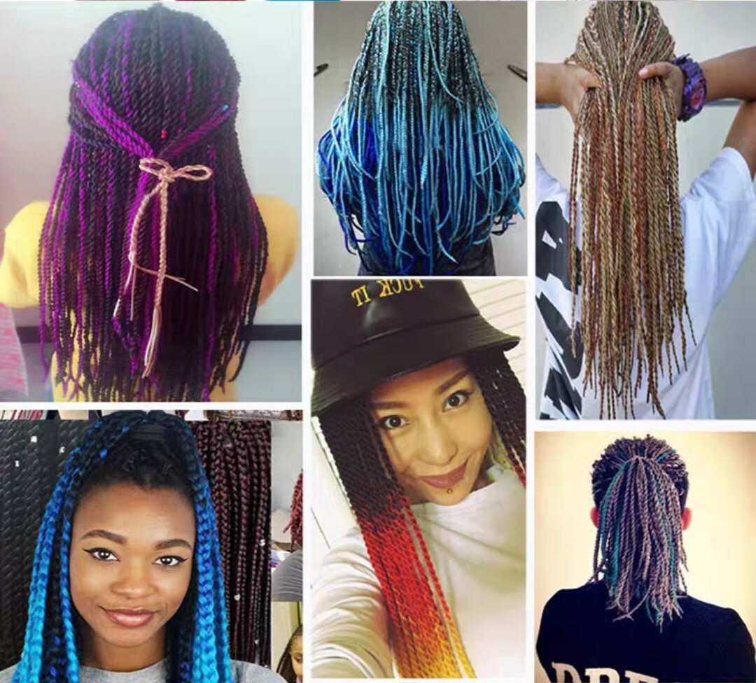 HAIR BRAIDING, SINGLE COLOUR, MULTI COLOUR 60CM