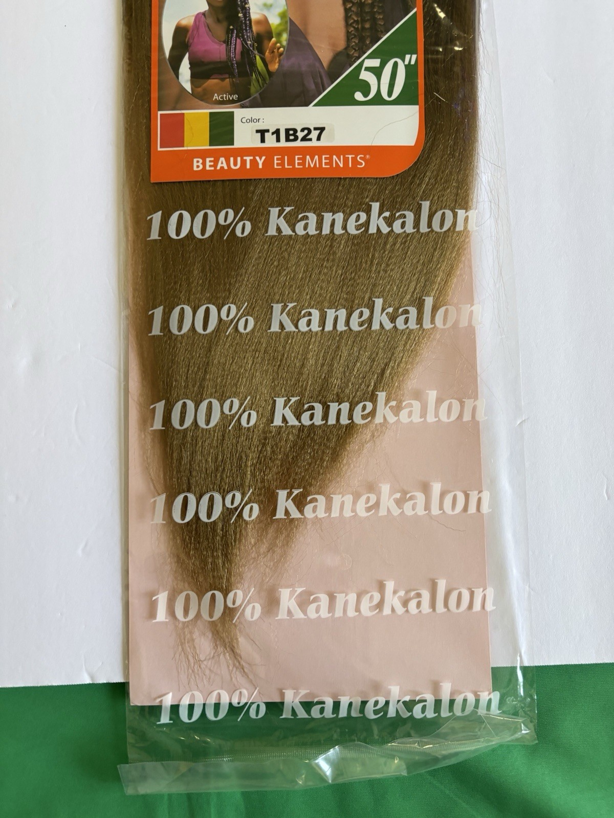 Realistic 50” 3X GHANA PRE STRETCHED 100% Kanekalon – Color T1B27 Brand New