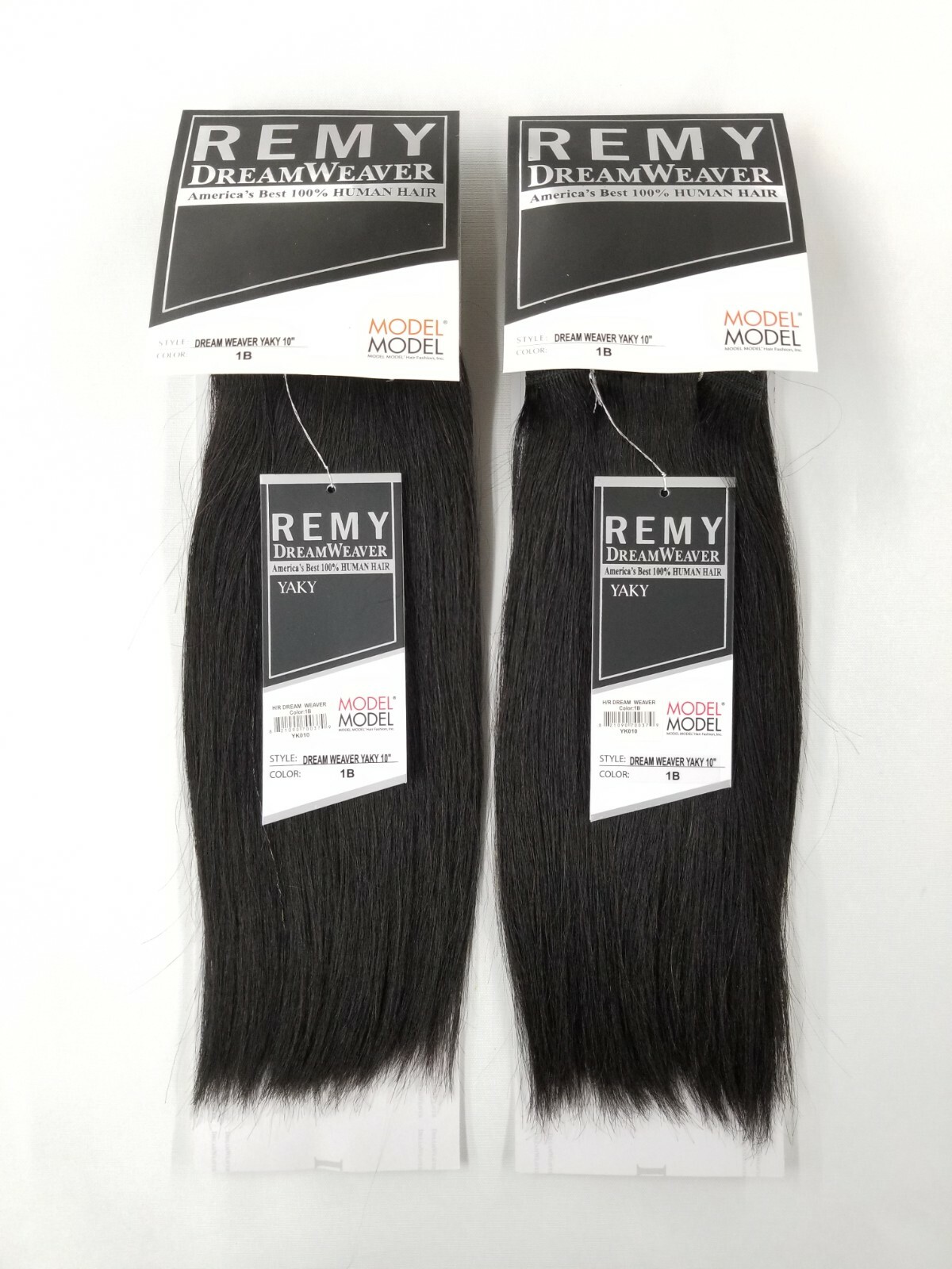 2 Packs ModelModel Remy Dreamweaver 100% Human Hair Extension 10″~Off Black