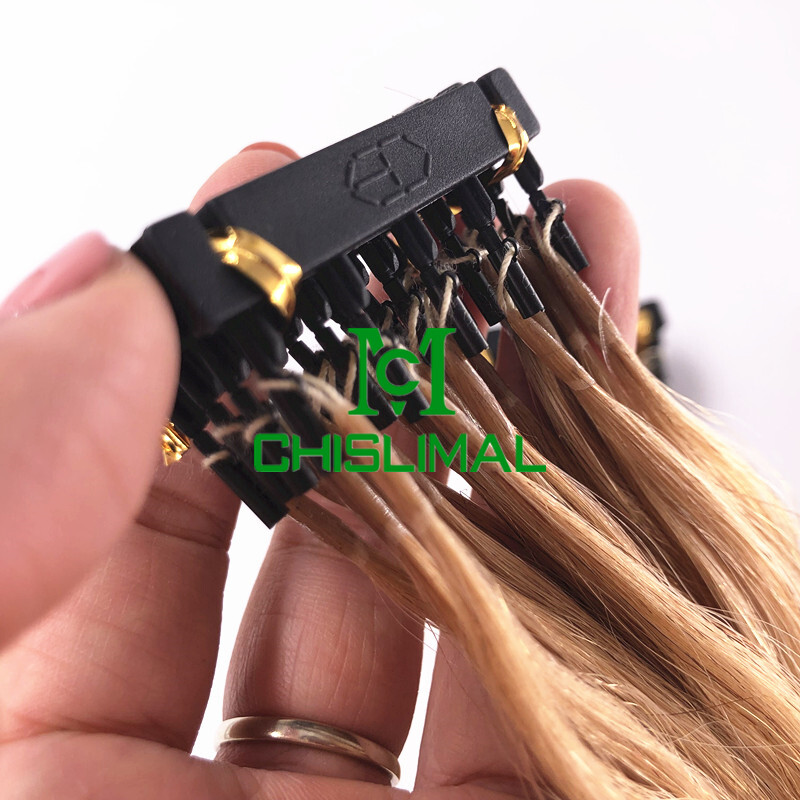 5Strands/row 20g Remy hair New 6D Human Hair Extensions Prebonded dark blonde