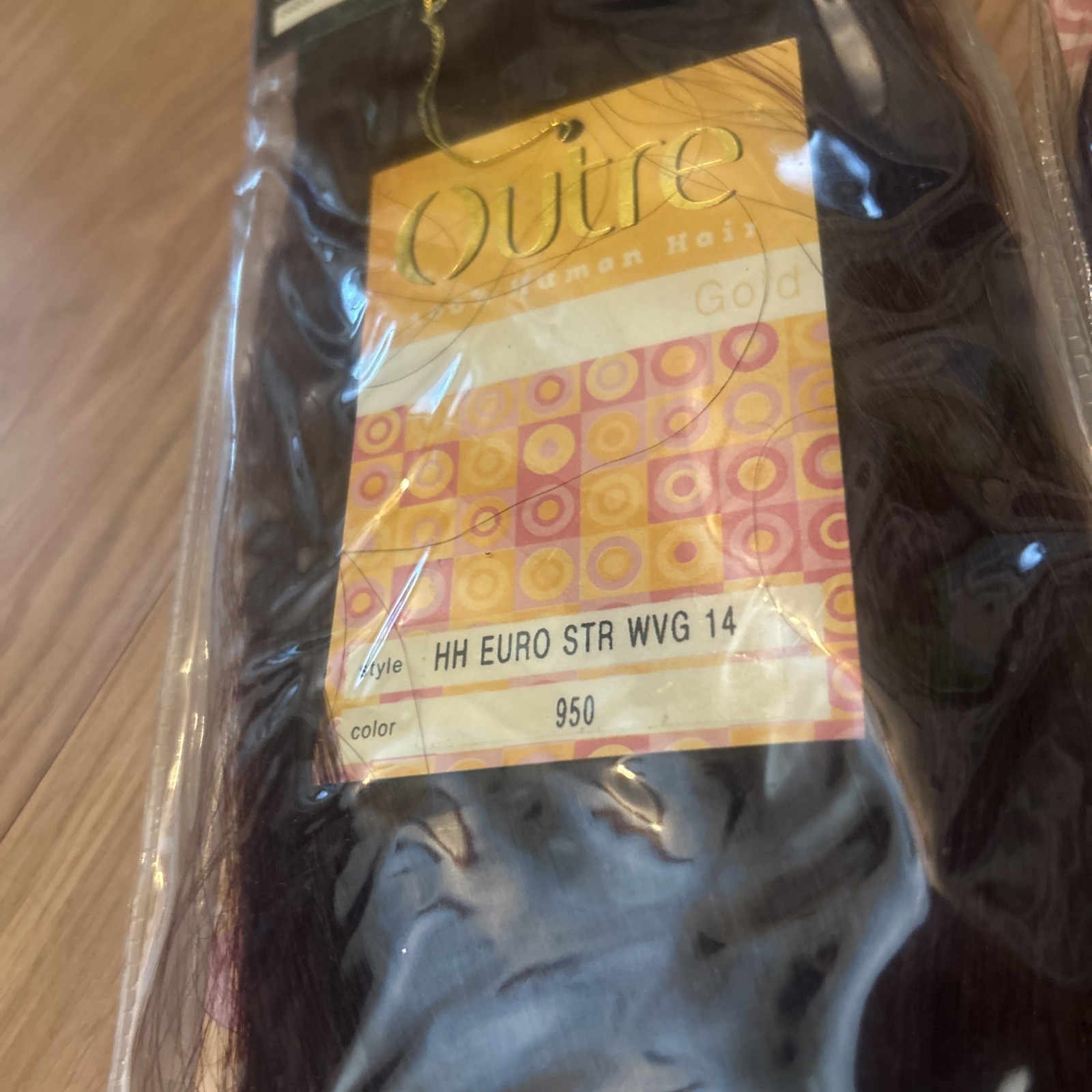 100% Human Hair Ext. Outre. Color #950. Deep Purple. 14”inch. 2packs For $50.