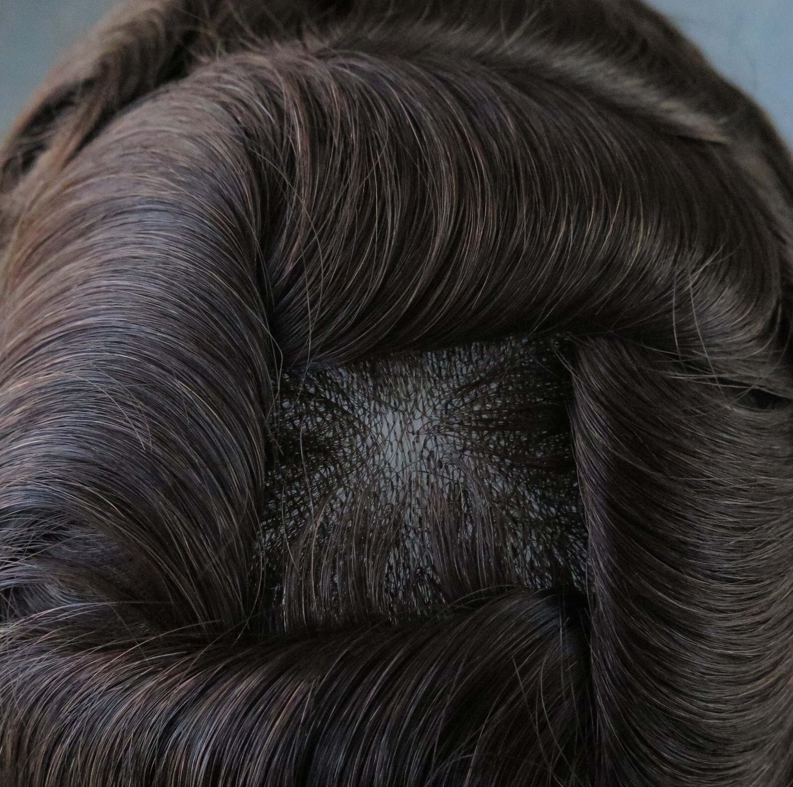 Toupee Mens Human Hair Thin Skin Replacement System Gent Hairpieces OS BIO Brown