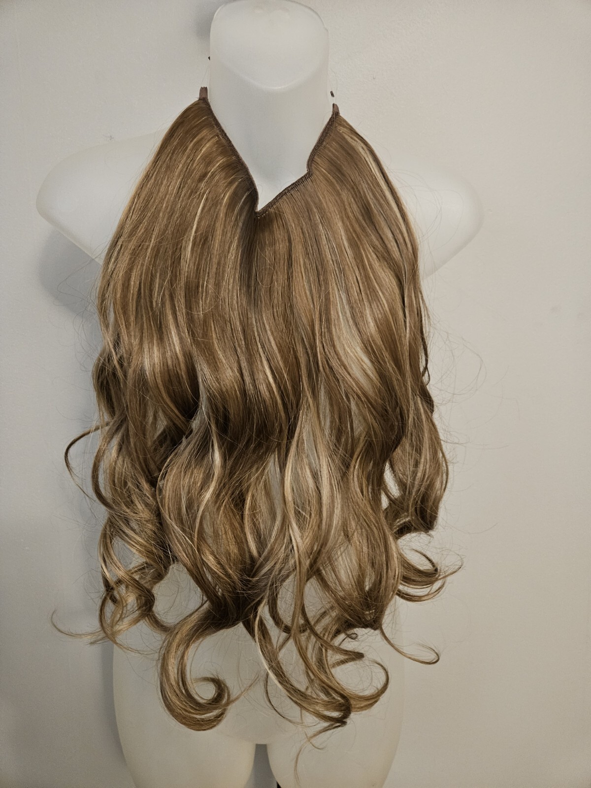 BEAUTIFUL Carmel Brown Invisible Extension WITH CLIPS Body Wave Hair