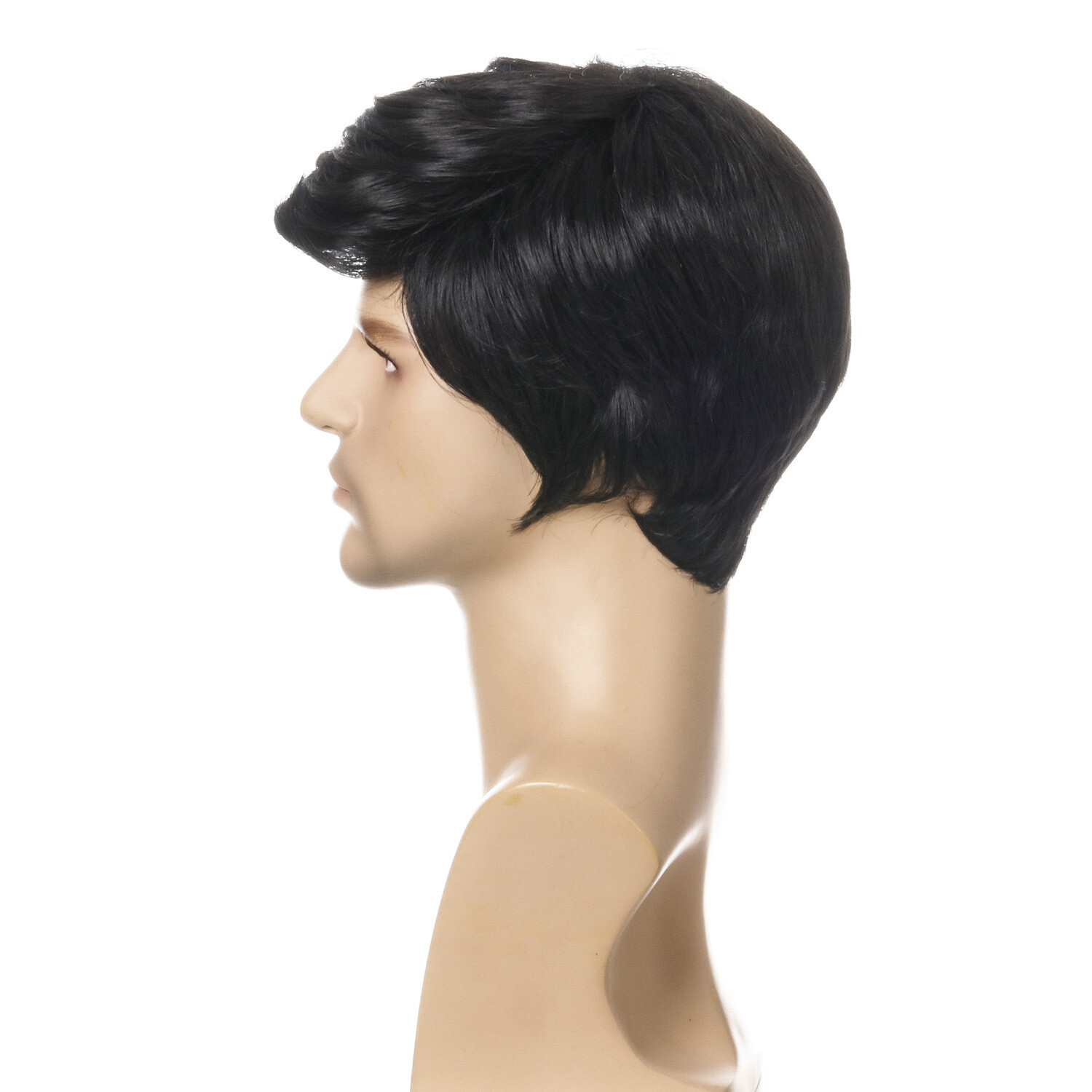Handsome Men’s Wig Short Little Wavy Synthetic Hair Heat Resistant Natural Look
