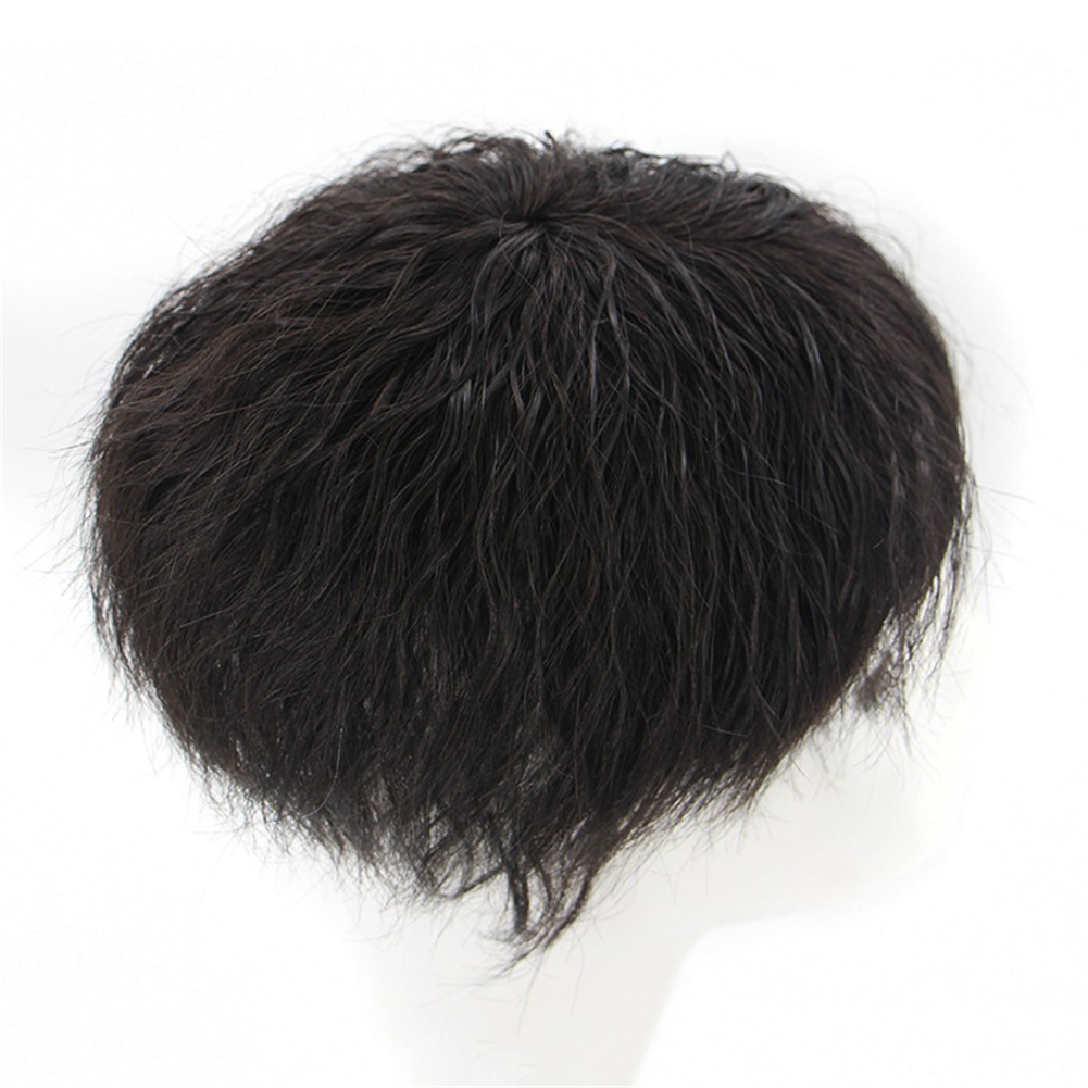 Seamless Clip in Kinky Curly Topper Replacement Replacement Wiglet Hairpiece