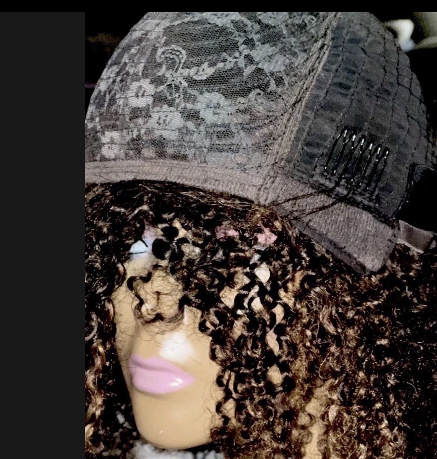 100% HUMAN HAIR SPIRAL CURLY FULL WIG TEXTURED 1B/30 GLD 12-14” THICK NEW🧡