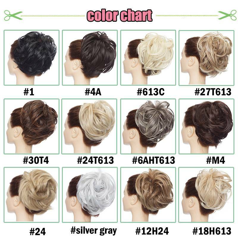 Extra Large Messy Bun Hair Extensions Scrunchie Wrap Ponytail Updo Hair Piece US