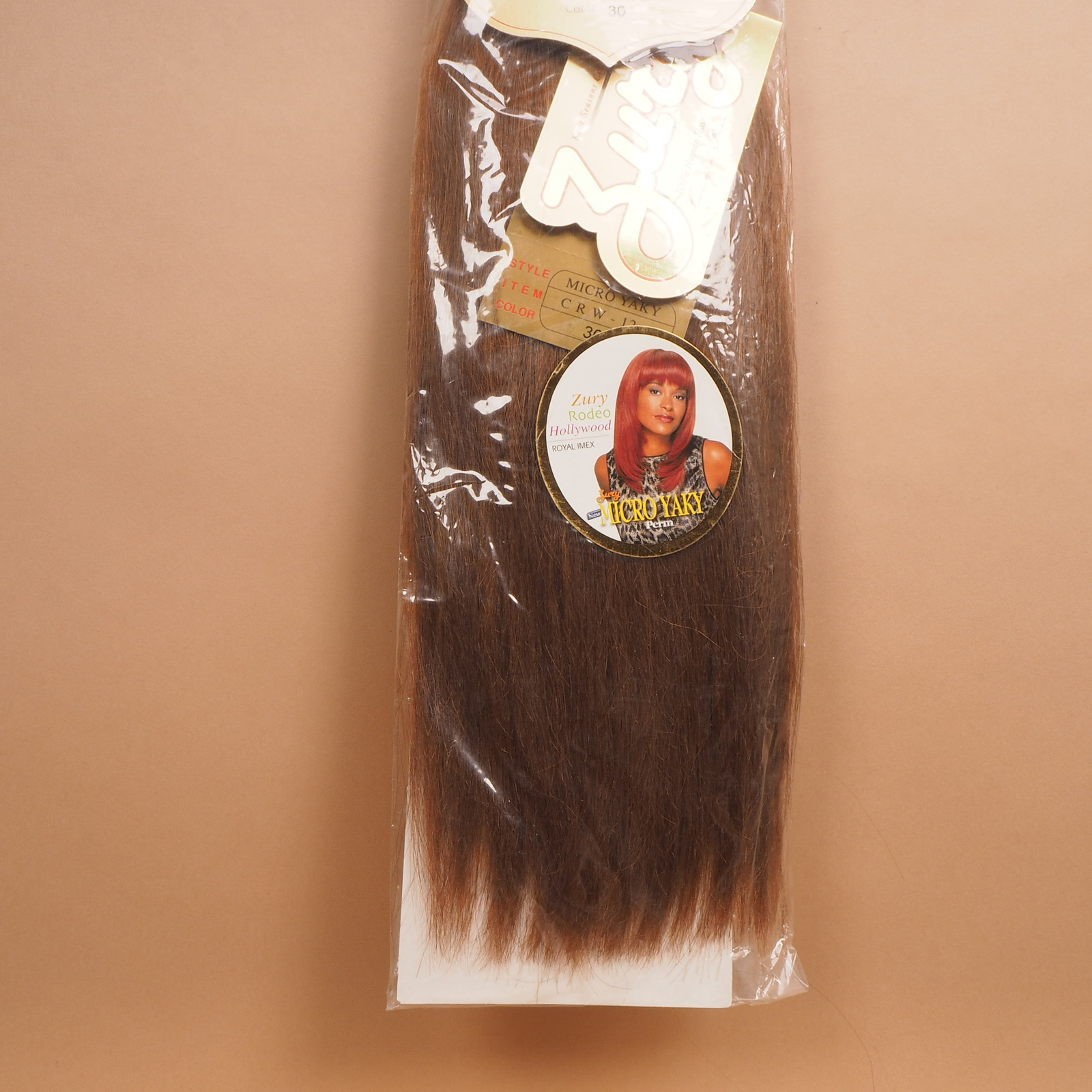 Zury Micro Yaki Sew In Weave Weft Human Hair Extensions M. Auburn 30 12″ CRW-12