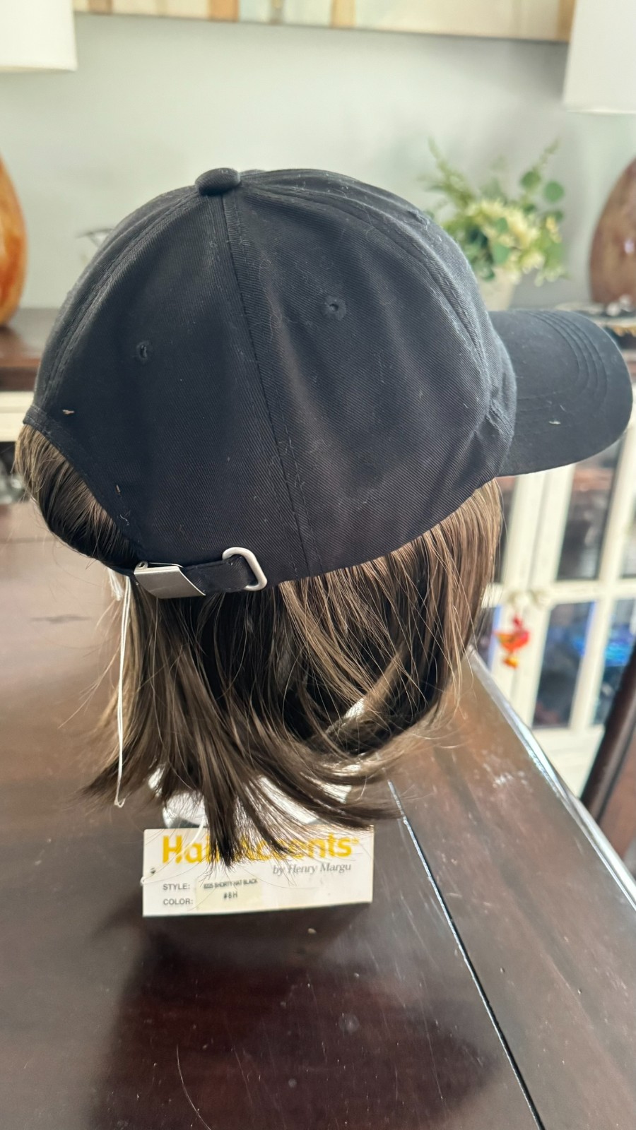 CLASSIC HAT WITH HAIR by HENRY MARGU, Black Baseball Cap *6 Colors *New*