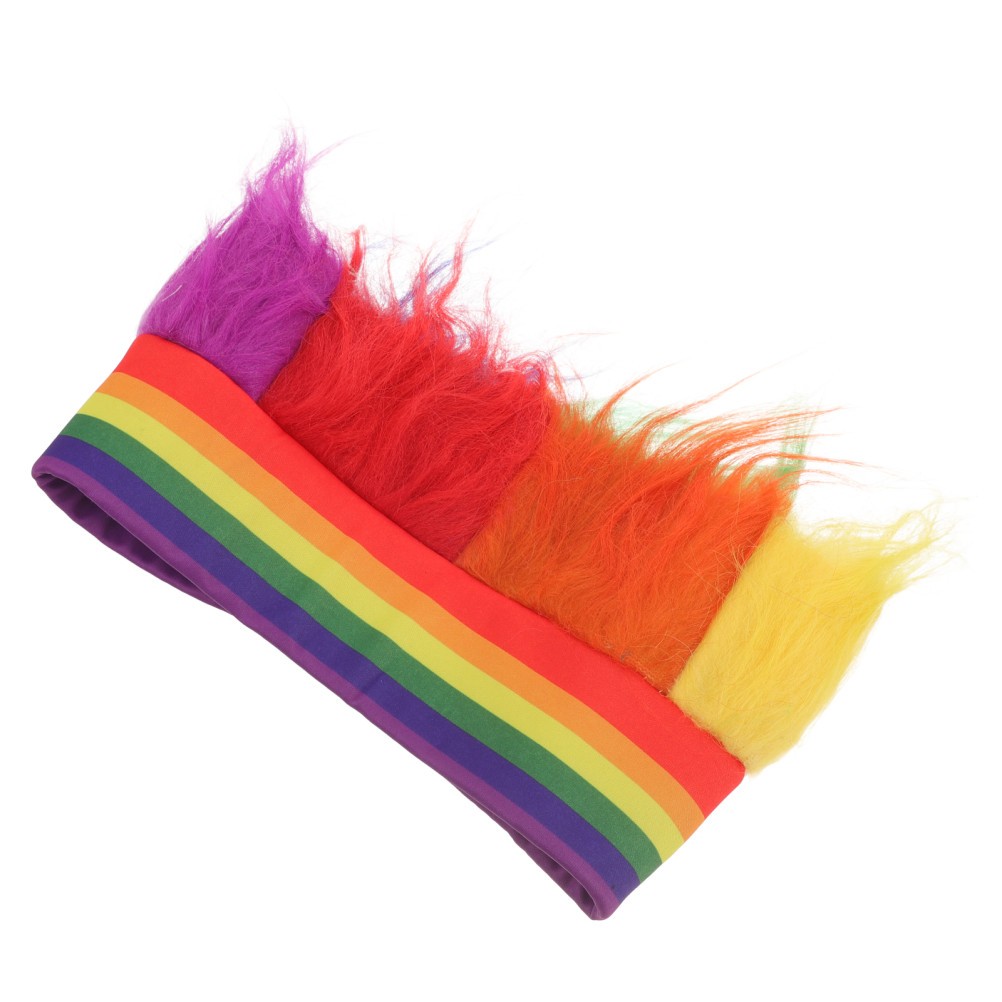 Colourful Wigs Colored Funny Cosplay Hairpiece Carnival Headband