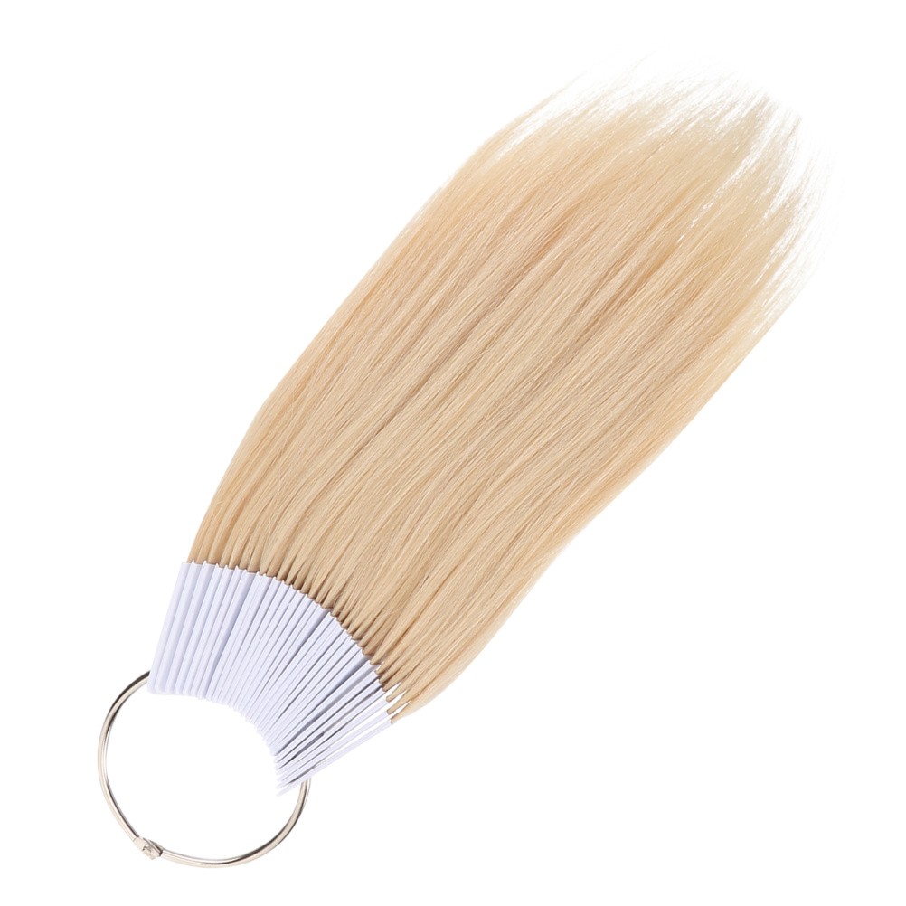 30 Pcs Real Human Hair Color Samples for Hair Styling and Salon Dye Practice
